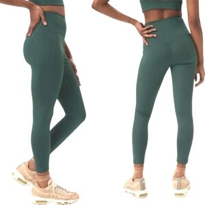 Girlfriend Collective Compressive High Waist Crop Legging Size Small Light Green